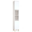 Bathroom Cabinet White 30x30x190 cm Engineered Wood