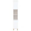 Bathroom Cabinet White 30x30x190 cm Engineered Wood