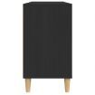 Sink Cabinet Black 80x33x60 cm Engineered Wood