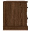 Bedside Cabinet Brown Oak 60x39x45 cm