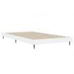 Bed Frame White 92x187 cm Single Bed Size Engineered Wood