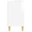 Sink Cabinet High Gloss White 80x33x60 cm Engineered Wood