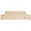 Bed Frame Solid Wood 183x203 cm King Size