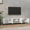 TV Cabinet High Gloss White 180x31.5x40 cm Engineered Wood