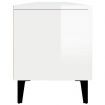 TV Cabinet High Gloss White 180x31.5x40 cm Engineered Wood