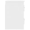Wall-mounted Bedside Cabinet White 41.5x36x53cm