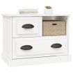 Bedside Cabinet White 60x39x45 cm