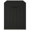 Garden Storage Box Black 55.5x43x53 cm Polypropylene