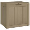 Garden Storage Box Light Brown 55.5x43x53 cm Polypropylene