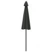 Outdoor Parasol with Aluminium Pole 270 cm Anthracite