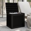 Garden Storage Box Black 55.5x43x53 cm Polypropylene