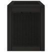 Garden Storage Box Black 55.5x43x53 cm Polypropylene