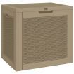 Garden Storage Box Light Brown 55.5x43x53 cm Polypropylene