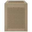 Garden Storage Box Light Brown 55.5x43x53 cm Polypropylene