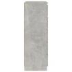 Drawer Cabinet Concrete Grey 60x36x103 cm Engineered Wood