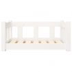 Dog Bed White 65.5x50.5x28 cm Solid Wood Pine