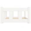 Dog Bed White 65.5x50.5x28 cm Solid Wood Pine