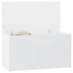 Storage Chest White 84x42x46 cm Engineered Wood