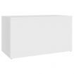 Storage Chest White 84x42x46 cm Engineered Wood