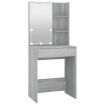 Dressing Table with LED Grey Sonoma 60x40x140 cm