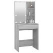 Dressing Table with LED Grey Sonoma 60x40x140 cm