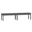 2-Seater Garden Bench Grey 203.5x44x45 cm Solid Wood Pine