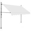 Manual Retractable Awning with LED 250 cm Cream