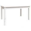 Garden Table White 82.5x50.5x45 cm Solid Wood Pine