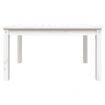 Garden Table White 82.5x50.5x45 cm Solid Wood Pine