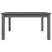 Garden Table Grey 82.5x50.5x45 cm Solid Wood Pine