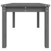 Garden Table Grey 82.5x50.5x45 cm Solid Wood Pine