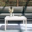 Garden Table White 82.5x82.5x45 cm Solid Wood Pine