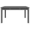 Garden Table Grey 82.5x82.5x45 cm Solid Wood Pine