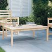 Garden Table 121x82.5x45 cm Solid Wood Pine