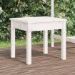 Garden Bench White 50x44x45 cm Solid Wood Pine