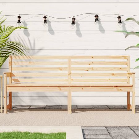 Garden Bench 203.5x48x91.5 cm Solid Wood Pine