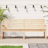 Garden Bench 203.5x48x91.5 cm Solid Wood Pine