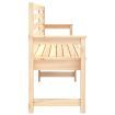 Garden Bench 203.5x48x91.5 cm Solid Wood Pine