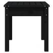 Garden Bench Black 50x44x45 cm Solid Wood Pine