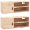 Wall Cabinets 2 pcs 80x30x30 cm Solid Wood Pine