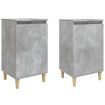 Bedside Cabinets 2 pcs Concrete Grey 40x35x70 cm Engineered Wood