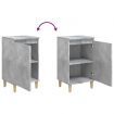 Bedside Cabinets 2 pcs Concrete Grey 40x35x70 cm Engineered Wood