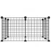 8-Panel Pet Cage Black 35x35 cm Steel