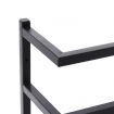 Towel Rack Black 24x12x96 cm Steel