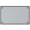 Wall-mounted Magnetic Board Black 80x50 cm Tempered Glass