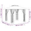 Gazebo with Sidewalls Anthracite 300x300x270 cm Steel