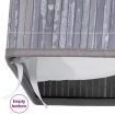 Bamboo Laundry Basket with Single Section Grey