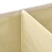 Storage Box Fabric 50x30x25 cm Cream