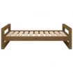 Dog Bed Honey Brown 95.5x65.5x28 cm Solid Pine Wood