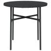 Tea Table Black 45 cm Poly Rattan